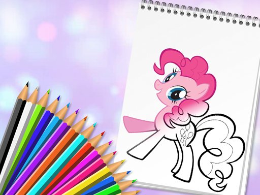 Cute Pony Coloring Book Game