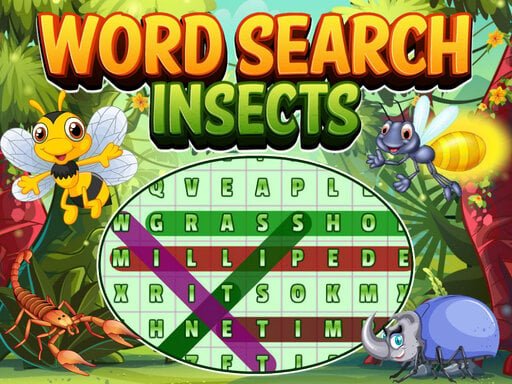 Word Search Insects Game